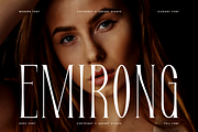 Emirong - Tall Serif Font, a Script Font by Iqsiart Studio (Thumbnail 1 of 7)