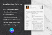 Minimal Resume Template Pack | Canva, a Resume Template by Lux Resume (Thumbnail 8 of 9)
