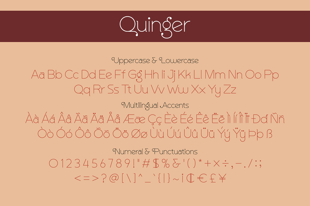 Quinger - Unique Sans Display, a Sans Serif Font by Almarkhatype (Photo 9 of 10)