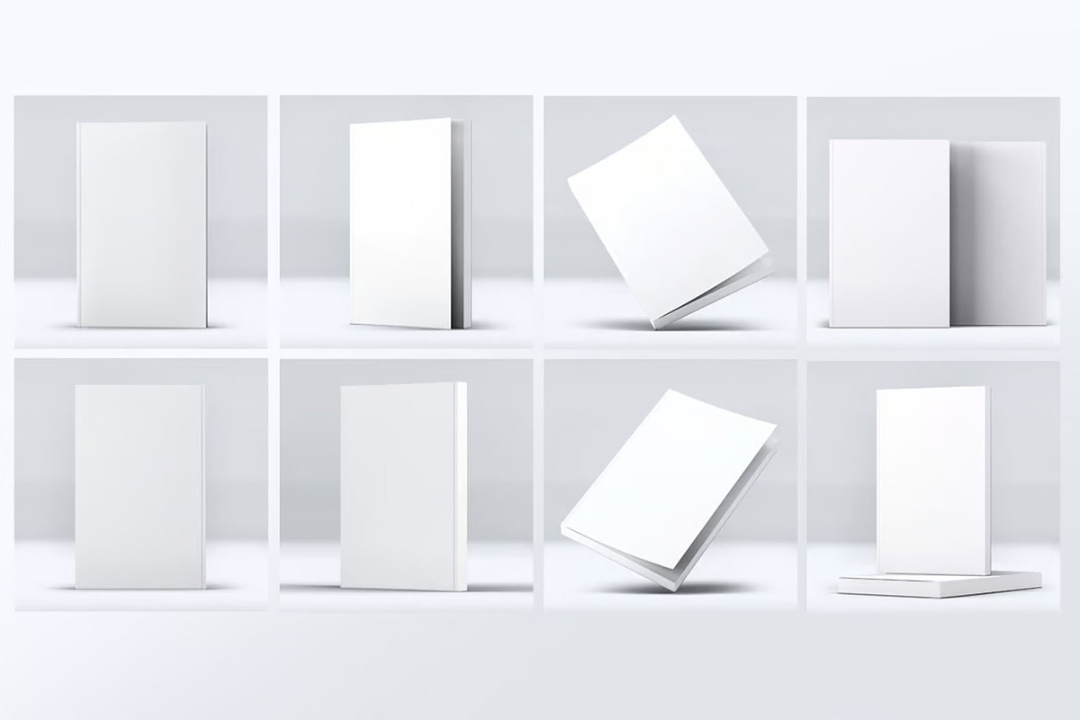 Soft Cover Book Mock-Up, an Advertising Mockup by DesignRushMarket (Photo 2 of 9)
