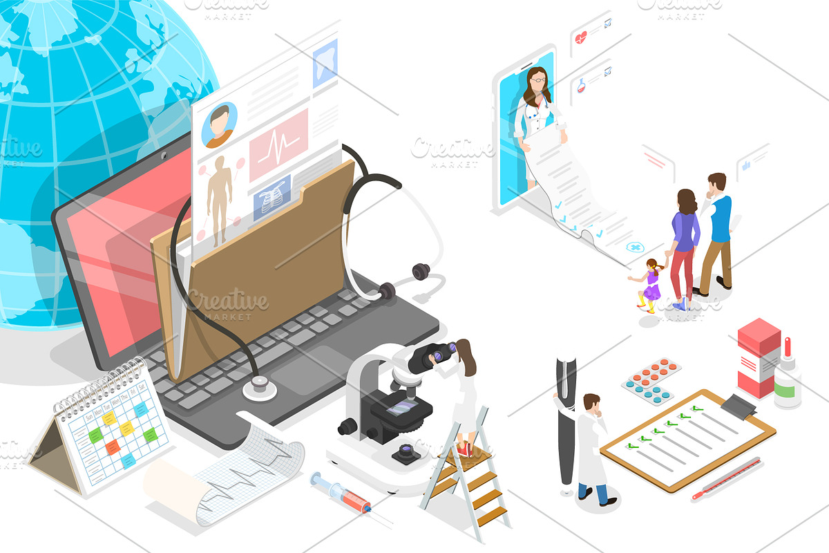 Health & Medicine Set 01, a Healthcare Illustration by AndriiStore (Photo 5 of 11)