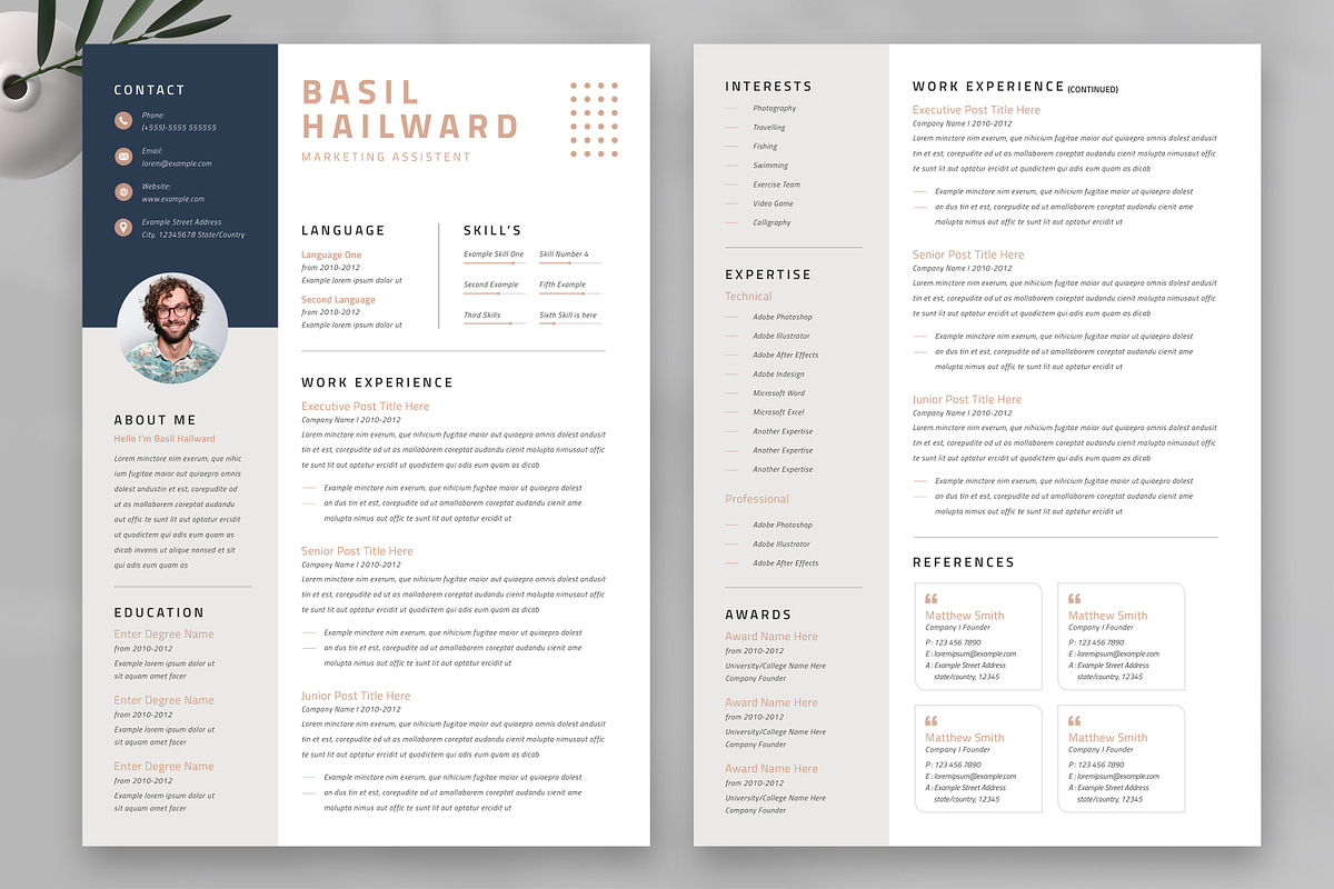 Canva Resume/CV, a Resume Template by UpSolution (Photo 2 of 5)