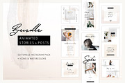 BUNDLE: Animated Posts & Stories, a Social Media Template by AgataCreate (Thumbnail 1 of 17)