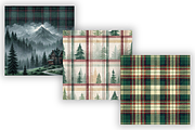 Elegant Plaid Winter Pattern Bundle, a Pattern Graphic by FloridPrintables (Thumbnail 4 of 9)