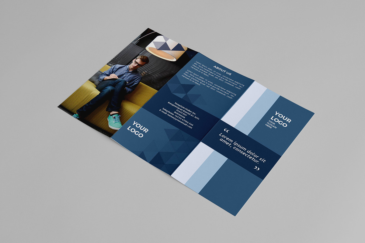 Business Trifold Brochure, a Brochure Template by assaiv (Photo 2 of 5)