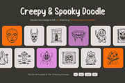 Animated Creepy and Spooky Doodles, an Object Graphic by Brickclay (Thumbnail 1 of 5)