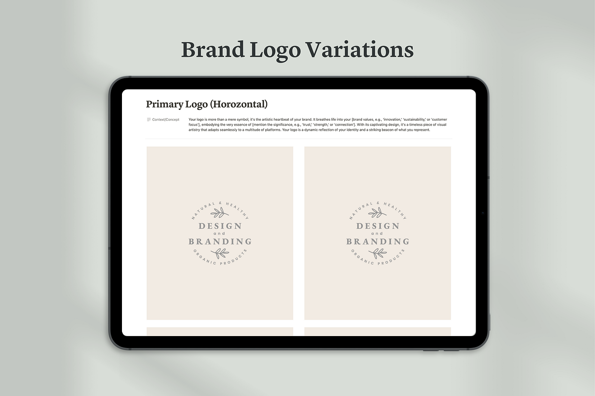 Notion Brand Presentation Template, a Templates & Theme by Swyn.Studio (Photo 5 of 10)