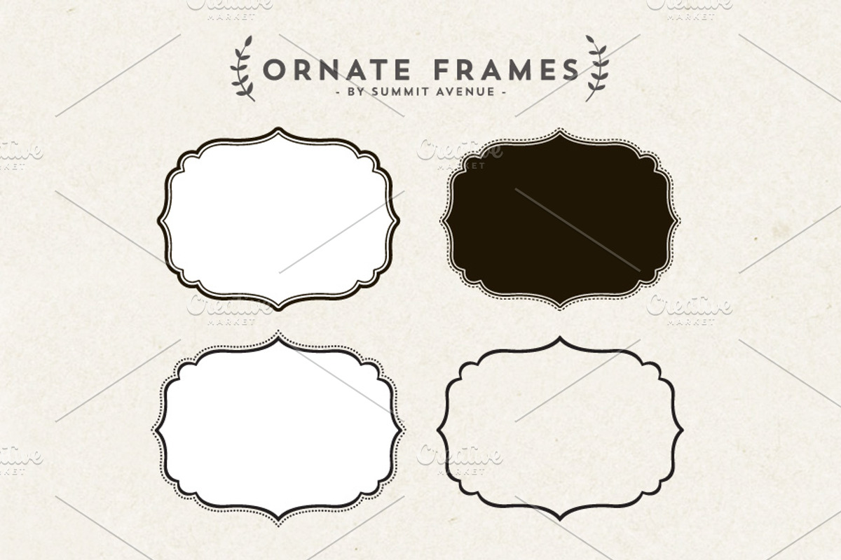Ornate Decorative frames preview 2