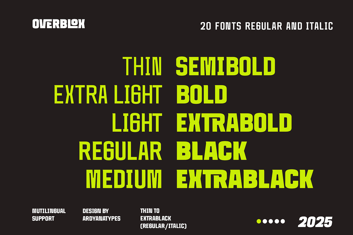 Overblox, a Font by Ardyanatypes (Photo 8 of 12)