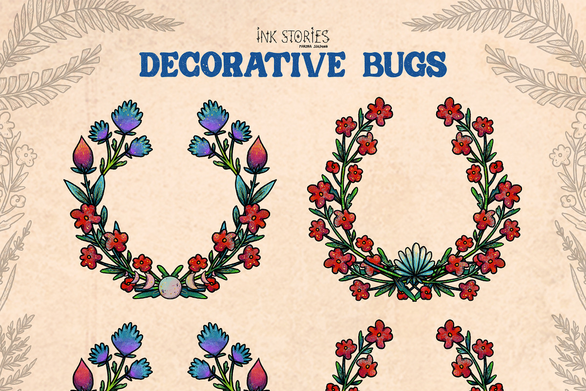 Decorative Bugs | Hand-drawn Bettles, an Animal Illustration by Ink Stories (Photo 26 of 28)