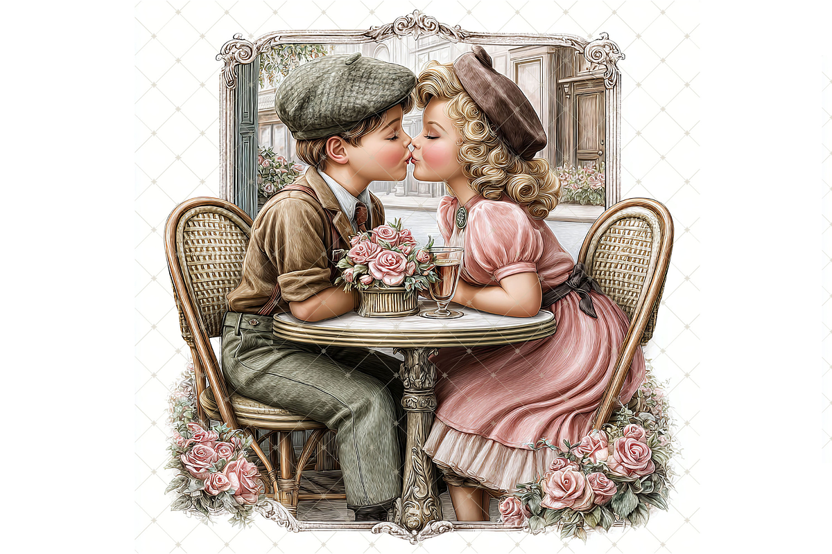 Romantic Couple Clipart JPG, a Person Illustration by Memories By Lea (Photo 8 of 18)