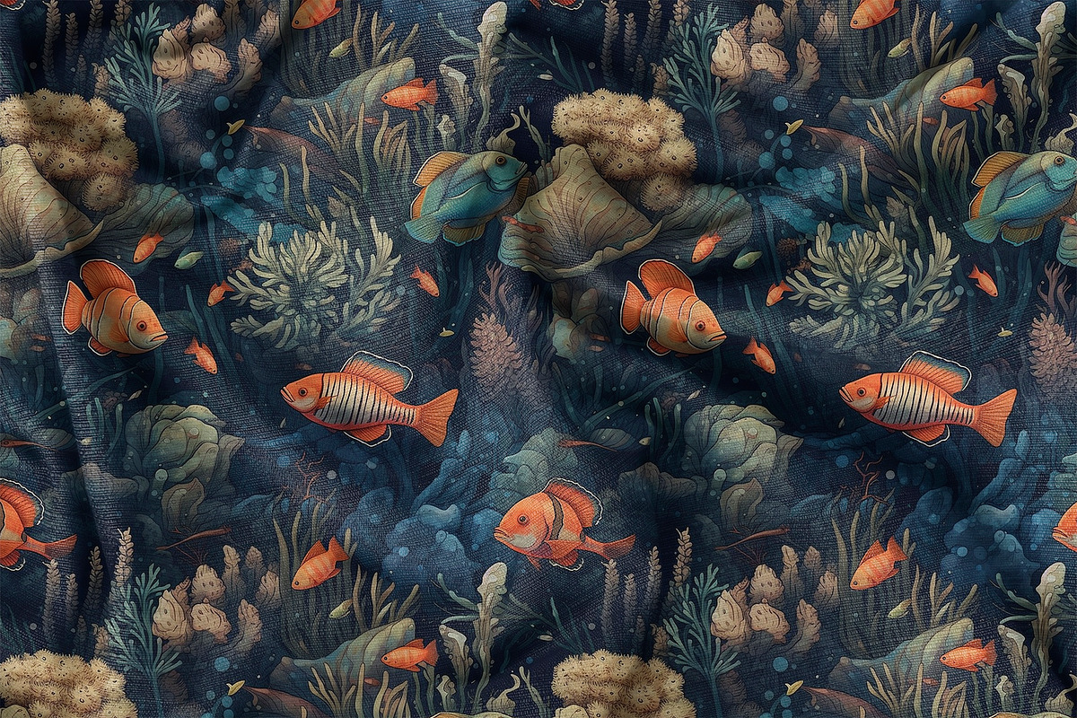 Nautical - Seamless Underwater Art, a Pattern Graphic by Pixel Perfect Patterns (Photo 5 of 10)