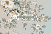 ALORA luxury botanical Floral Patter, a Pattern Graphic by Fabrivo (Thumbnail 1 of 10)