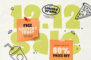 Holiday Snack - Food Font, a Handwritten Font by Mozatype (Thumbnail 4 of 8)