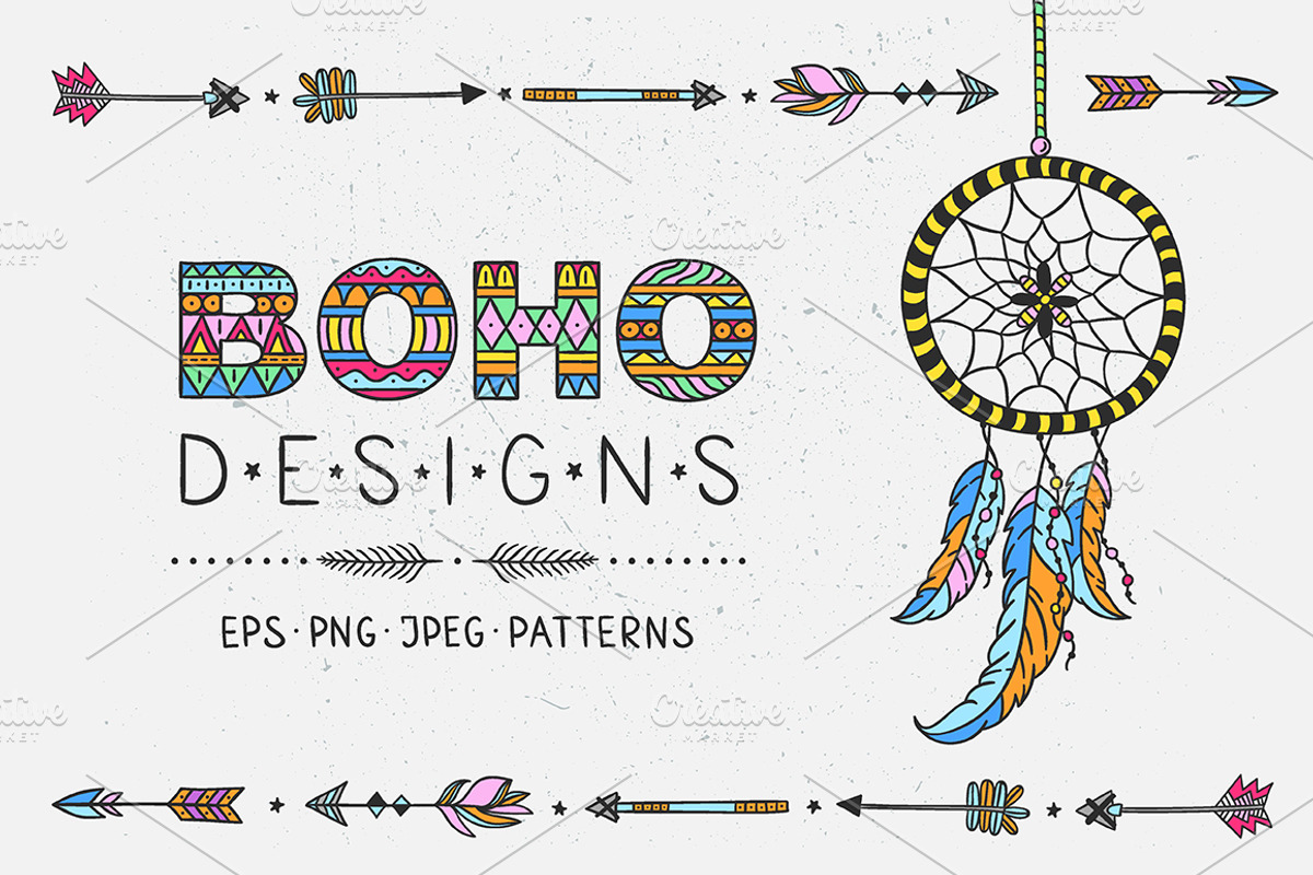 Boho Designs, an Illustration by Redchocolate (Photo 1 of 5)