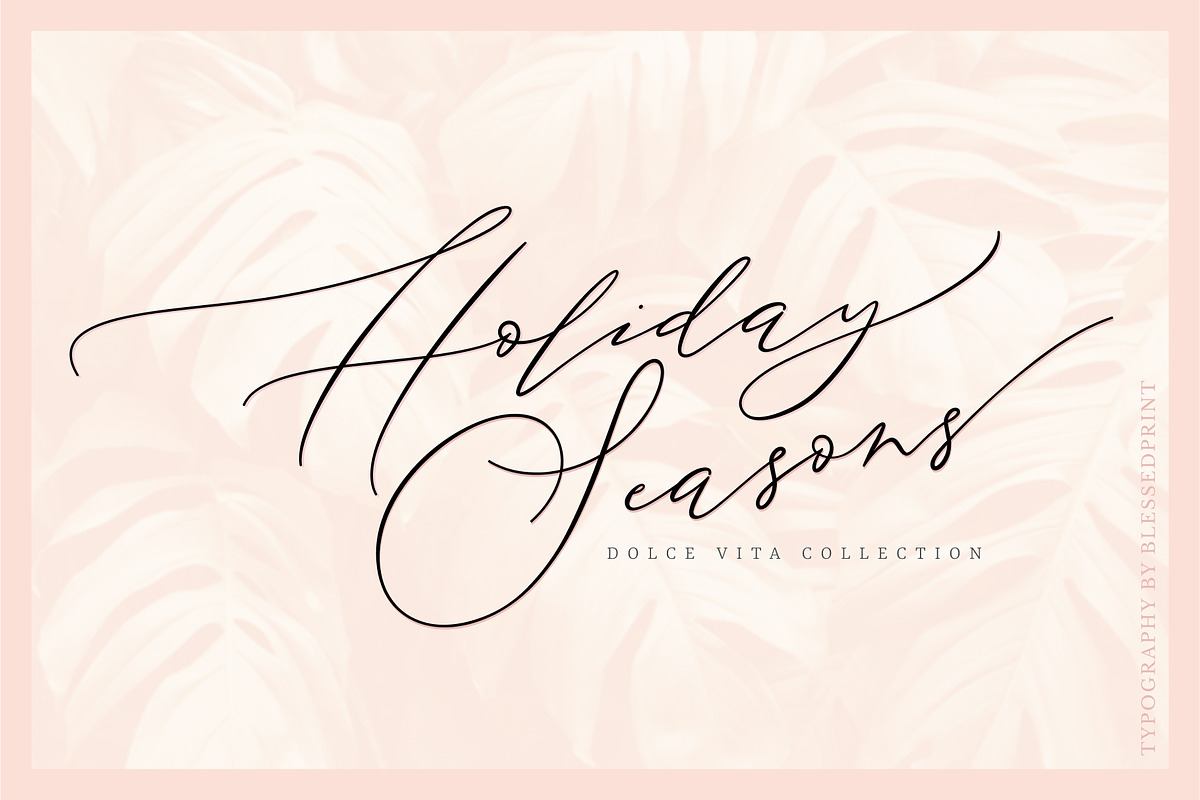 DolceVita - templett & corjl license, a Script Font by Blessed Print (Photo 12 of 13)