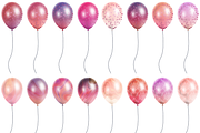 Pink Ombre Balloons Clip Art, an Illustration by Kandace Lalo Designs (Thumbnail 6 of 9)