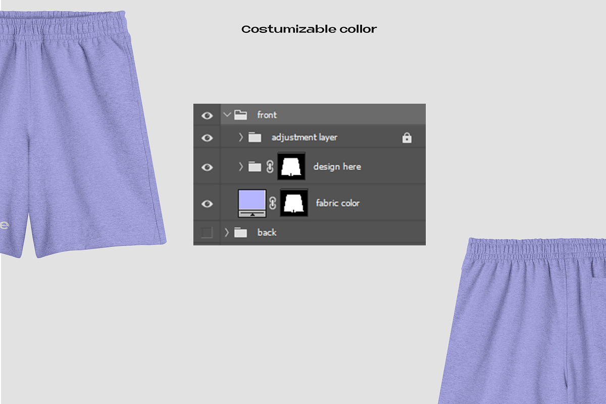 Misty shorts pants mockup, a Bottom Mockup by Barmecide Mockup Studio (Photo 3 of 3)