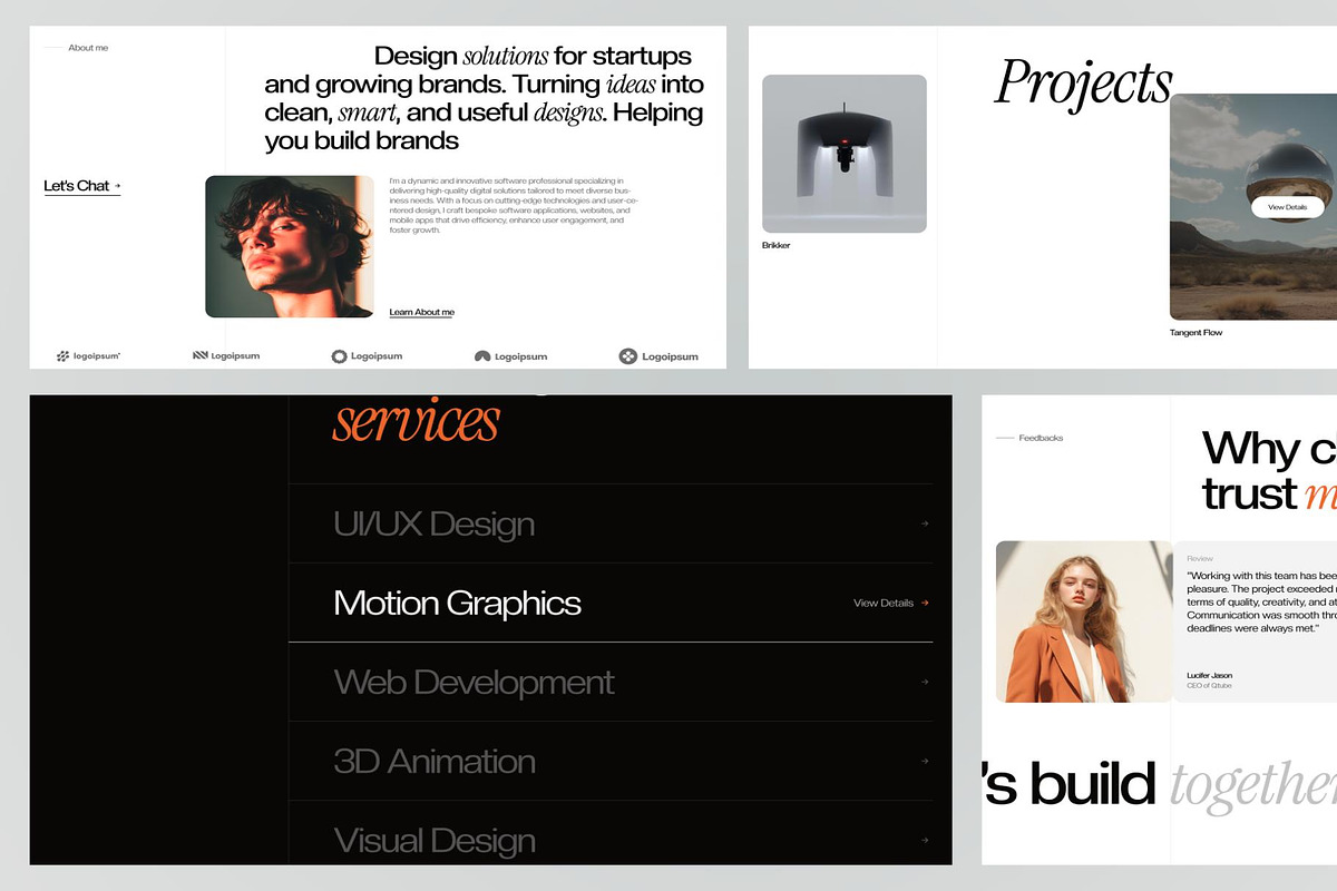 Aáxon Personal Portfolio Agency Webs, an UI Kit Template by Creative Perspective (Photo 4 of 6)