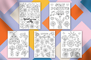Groovy Coloring Pages Bundle, an Illustration by ChristinaDesigns (Thumbnail 3 of 10)