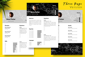 Creative CV Design / Resume - Steve