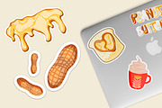Set of peanut butter stickers | 32, a Stationery Template by Big Squirrel (Thumbnail 4 of 5)