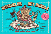 BEACHCLUB BUNDLE (FONT-BRUSH-FRAME), a Brush Add-On by ROYALCLUB (Thumbnail 1 of 4)