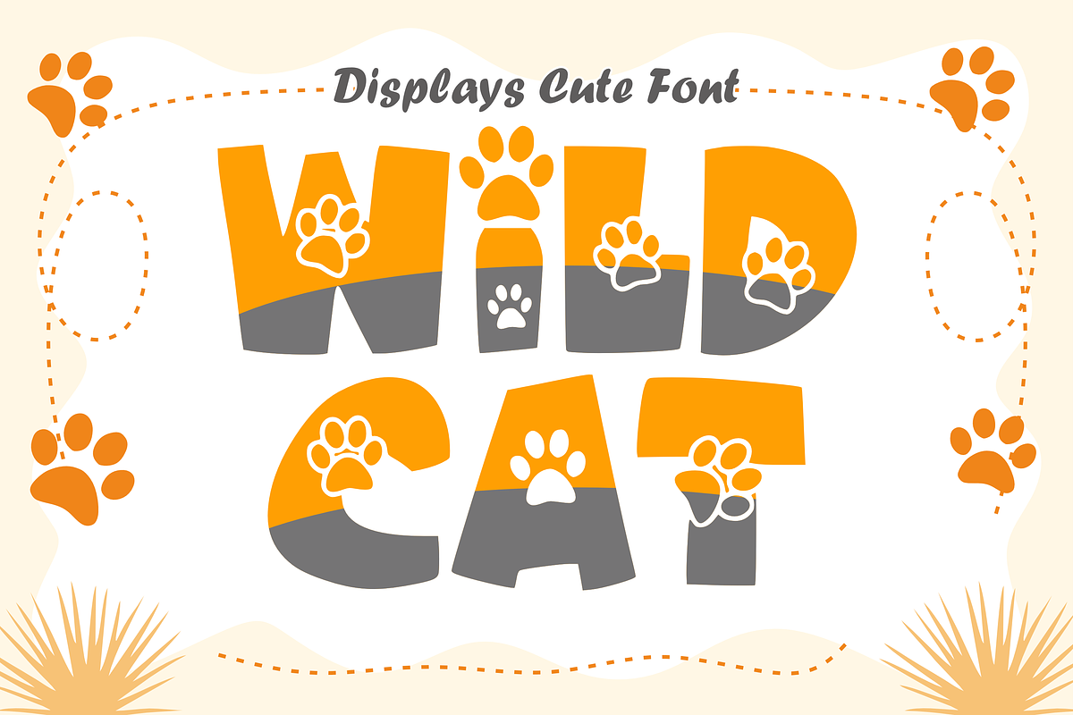 Wild Cat - Decorative Font Types, a Font by KiddoGlyphs Studio (Photo 1 of 3)
