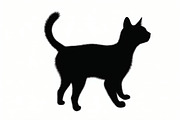 Elegant Cat  Silhouette Bundle, an Object Graphic by hafijul (Thumbnail 9 of 11)