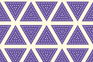 Triangles. Dot seamless Patterns.