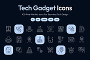 Tech Gadget Icon Set, an Outline Icon by Prosymbols (Thumbnail 1 of 8)