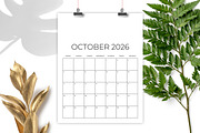 2026 Vertical 8.5 x 11 Inch Calendar, a Stationery Template by Running With Foxes (Thumbnail 5 of 6)