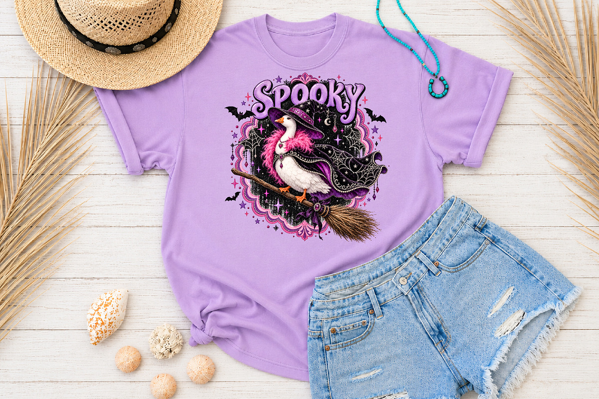 Spooky Witch Duck Sublimation PNG, a Seasonal Illustration by Rose Art (Photo 4 of 4)