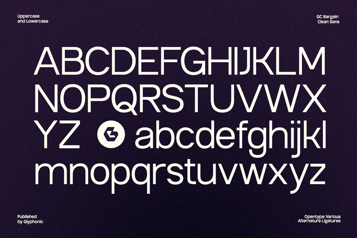 GC Bargain - Clean Sans Typeface, a Sans Serif Font by Glyphonic (Photo 14 of 15)