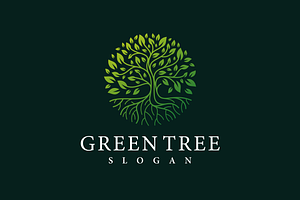 Green Tree Logo Design