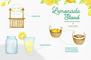 Lemonade Stand Clipart, a Food Illustration by Autumn Breeze (Thumbnail 4 of 4)
