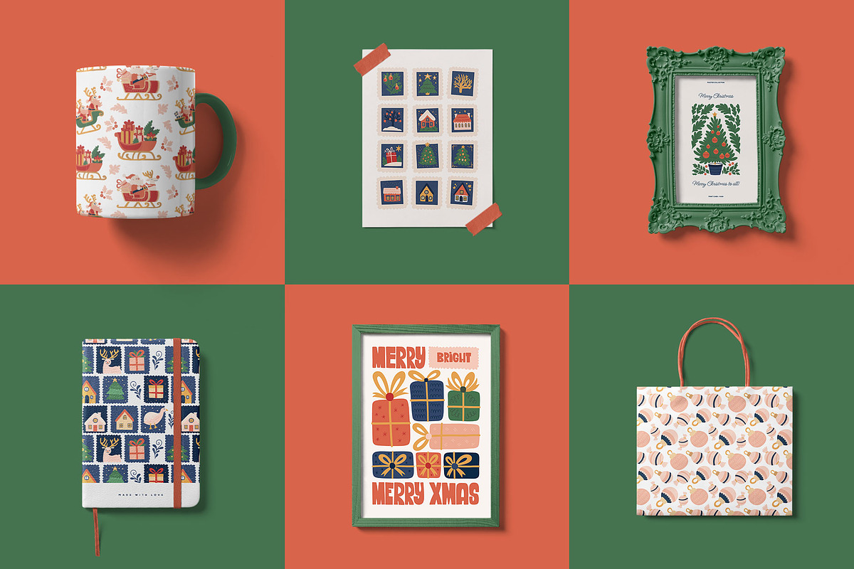 Modern Christmas.2 | WallArt Creator, an Object Graphic by Leleka.Store (Photo 9 of 20)