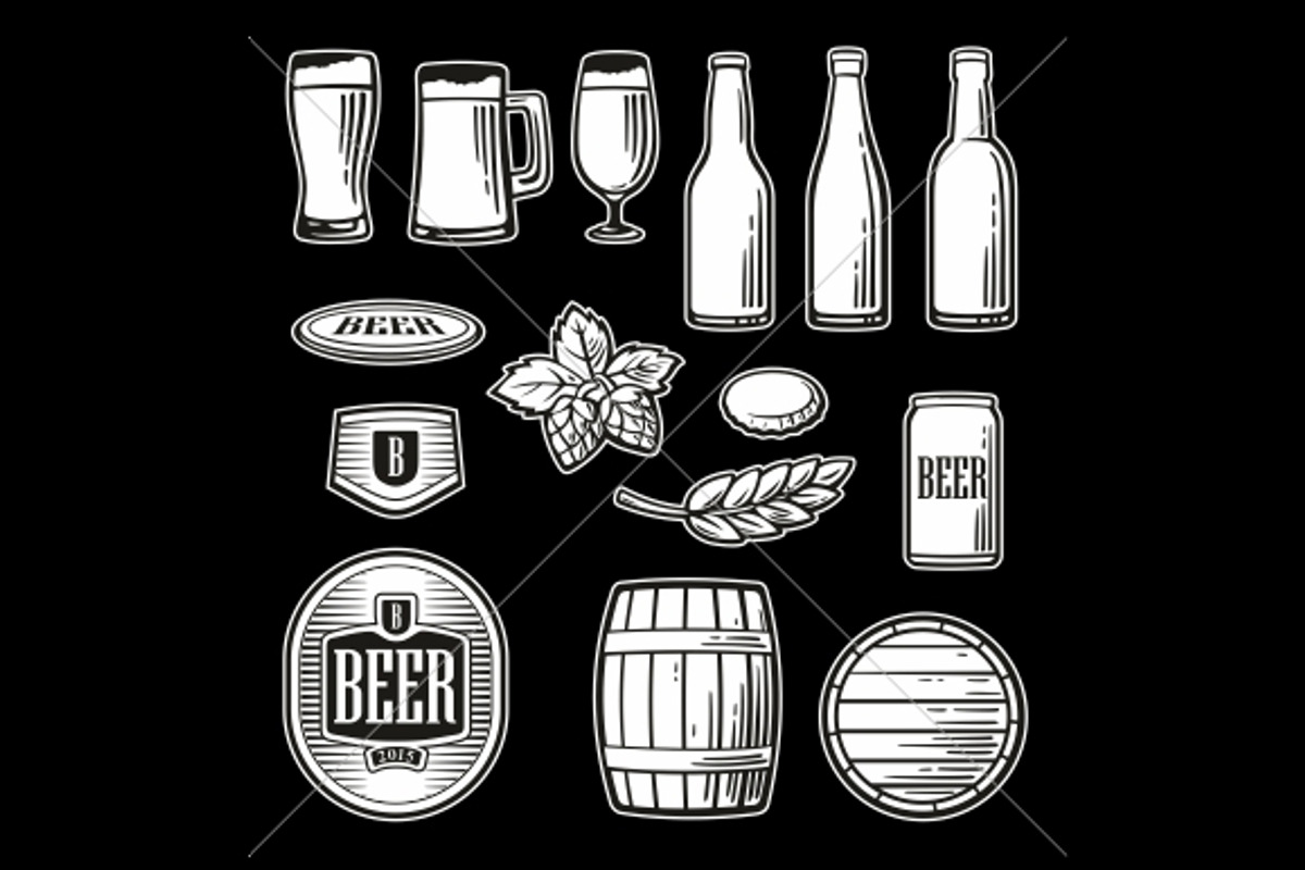 bottle, glass, barrel, pint, barle, preview 2