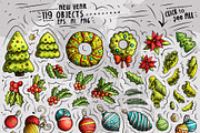 New Year Cartoon Objects Set, an Object Graphic by BALABOLKA (Thumbnail 2 of 4)