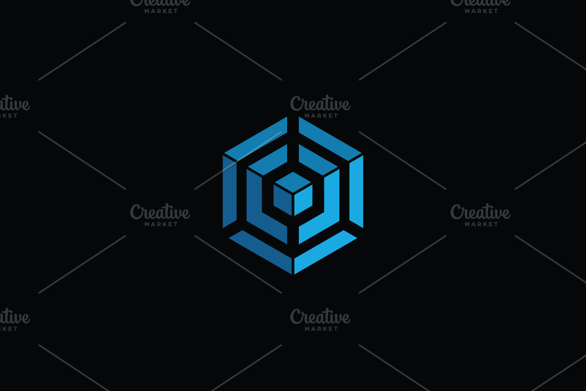 Abstract Hexagonal Cube Logo Design, a Branding & Logo Template by yopie (Photo 2 of 3)