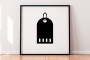 Gift Tags Silhouette SVG #2, a Decorative Illustration by newminddesign (Thumbnail 4 of 5)