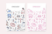 Gynecology line art banners, pattern, a Healthcare Illustration by Good Studio (Thumbnail 5 of 9)