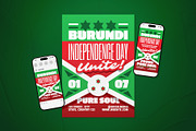 Burundi Independence Day Flyer Set, a Flyer Template by The Good Store (Thumbnail 1 of 2)