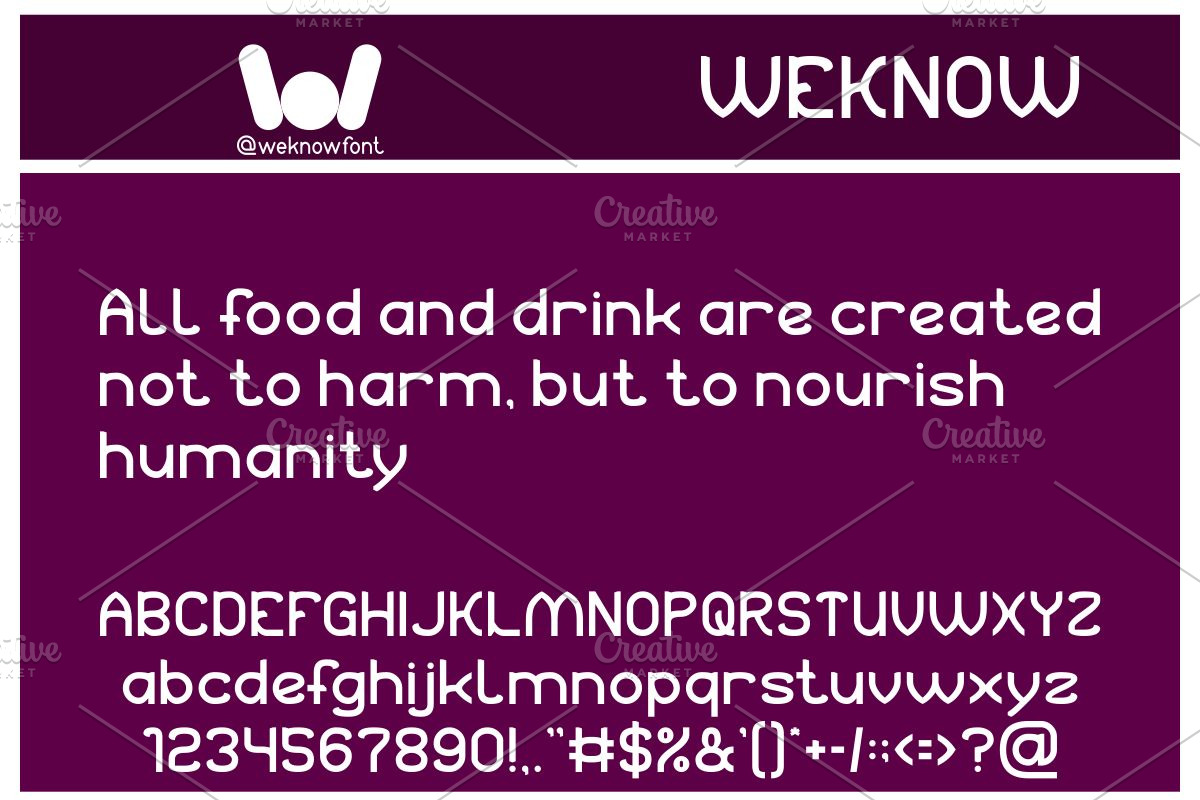 Kitchen Bar font, a Sans Serif Font by weknow (Photo 2 of 8)