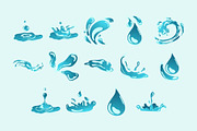 Water Splash Illustration Set, an Illustration by GravitaSign (Thumbnail 2 of 2)
