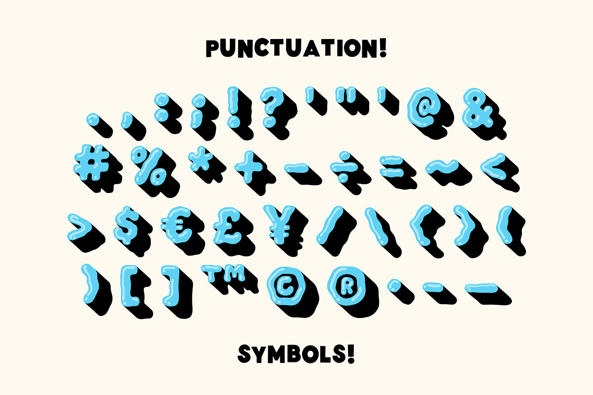 Ooze Out Loud! SVG Color Font, a Handwritten Font by Meg Lewis Fun House (Photo 8 of 11)