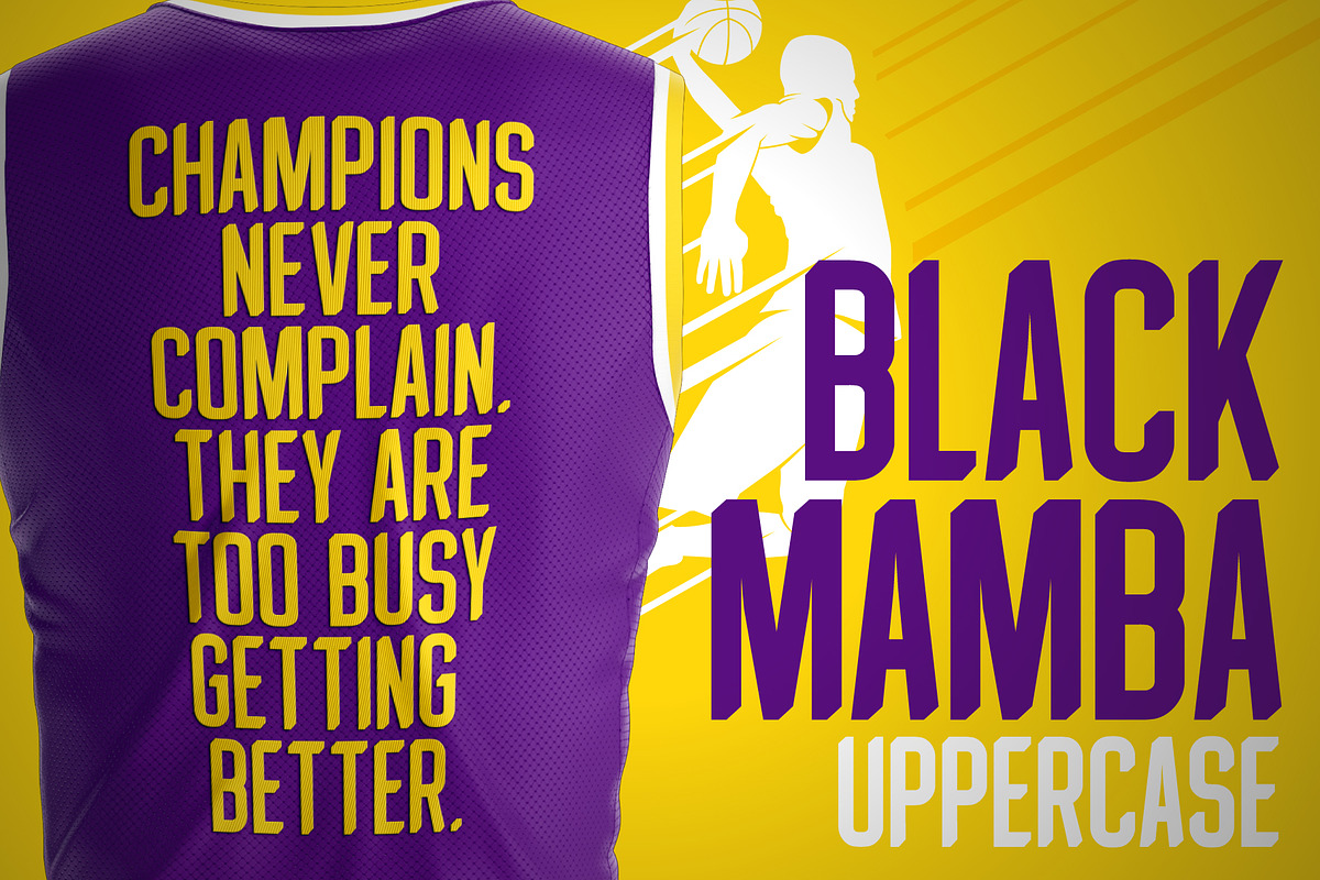 BLACK MAMBA FONT FAMILY, a Sans Serif Font by Alphabet Agency (Photo 2 of 6)