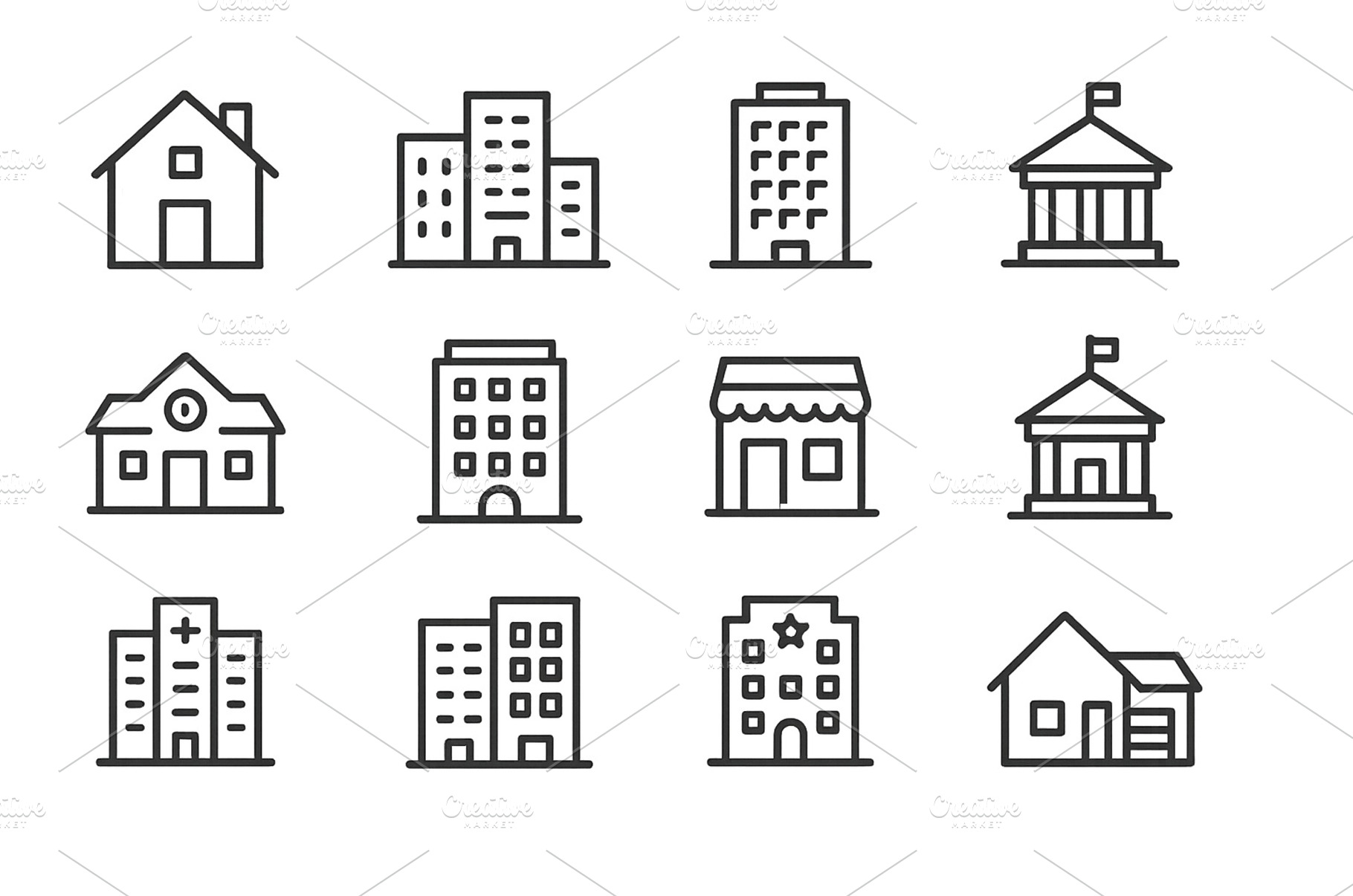Various building outlines, an Architecture Photo by ZinetroN