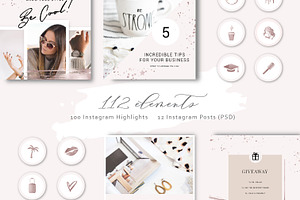 Shine and Glitter - Rose gold Pack