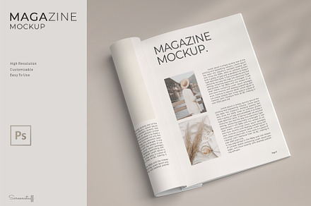 Magazine Mockup, a Print Template by graphicstuff.std